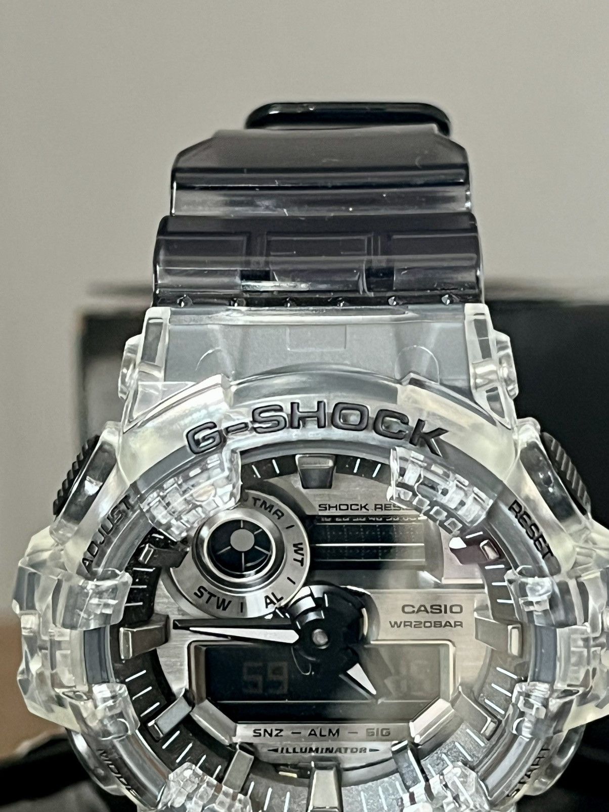 Casio CASIO G-SHOCK Men's Watch Clear skeleton GA-700SK-1A USA Size ONE SIZE - 5 Thumbnail