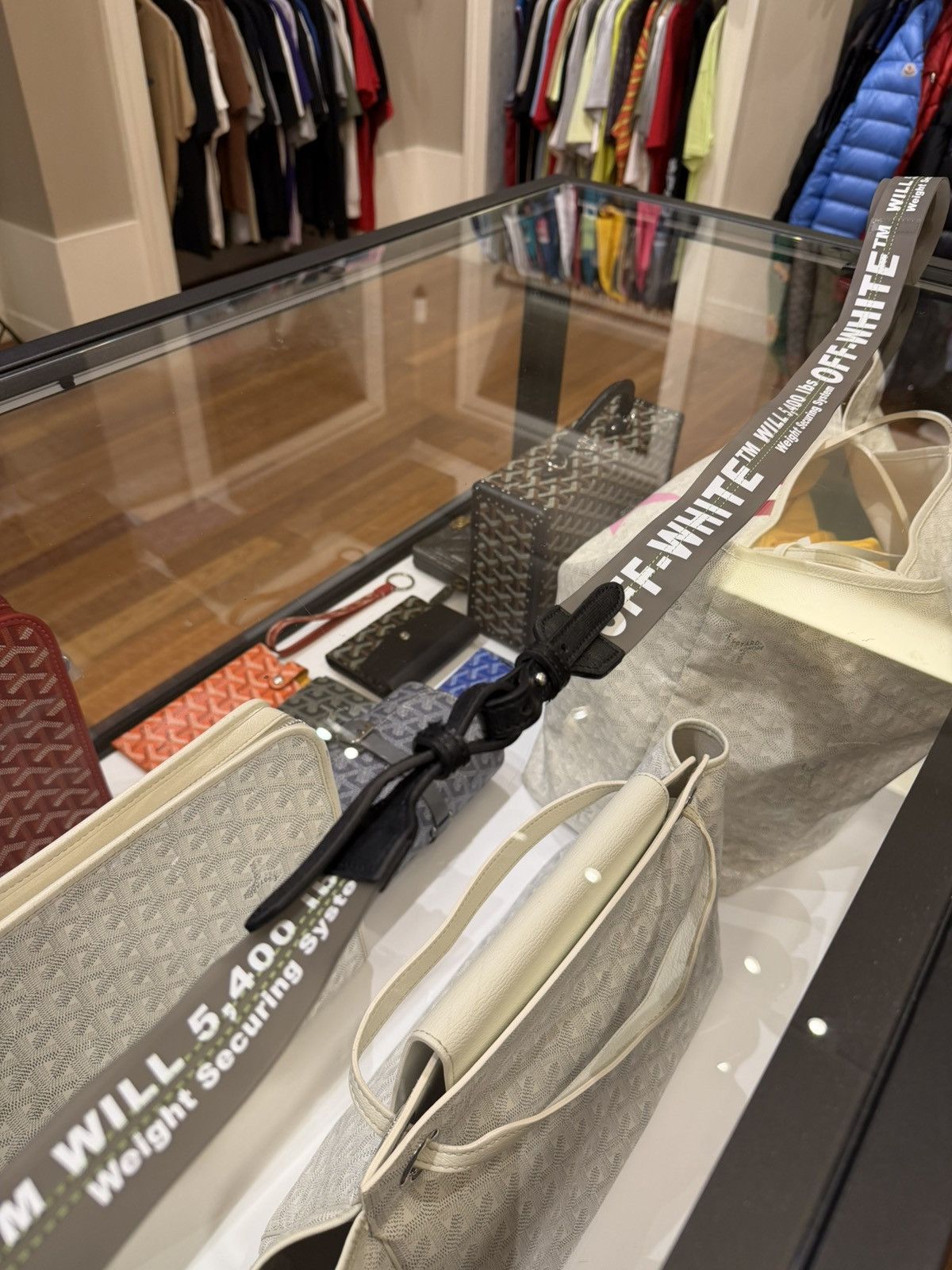 Off-White Off-White Industrial Rubber Strap Belt w Leather - Clear Size ONE SIZE - 3 Thumbnail
