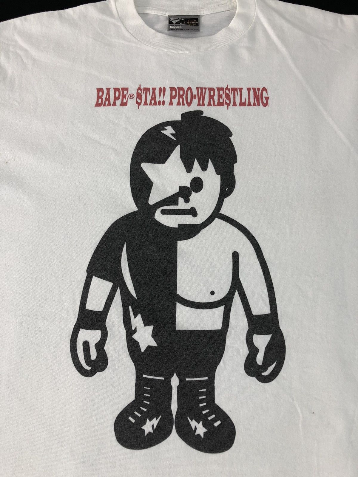 Bape Vintage Bape Sta Pro Wrestling Tee Size US L / EU 52-54 / 3 - 4 Thumbnail