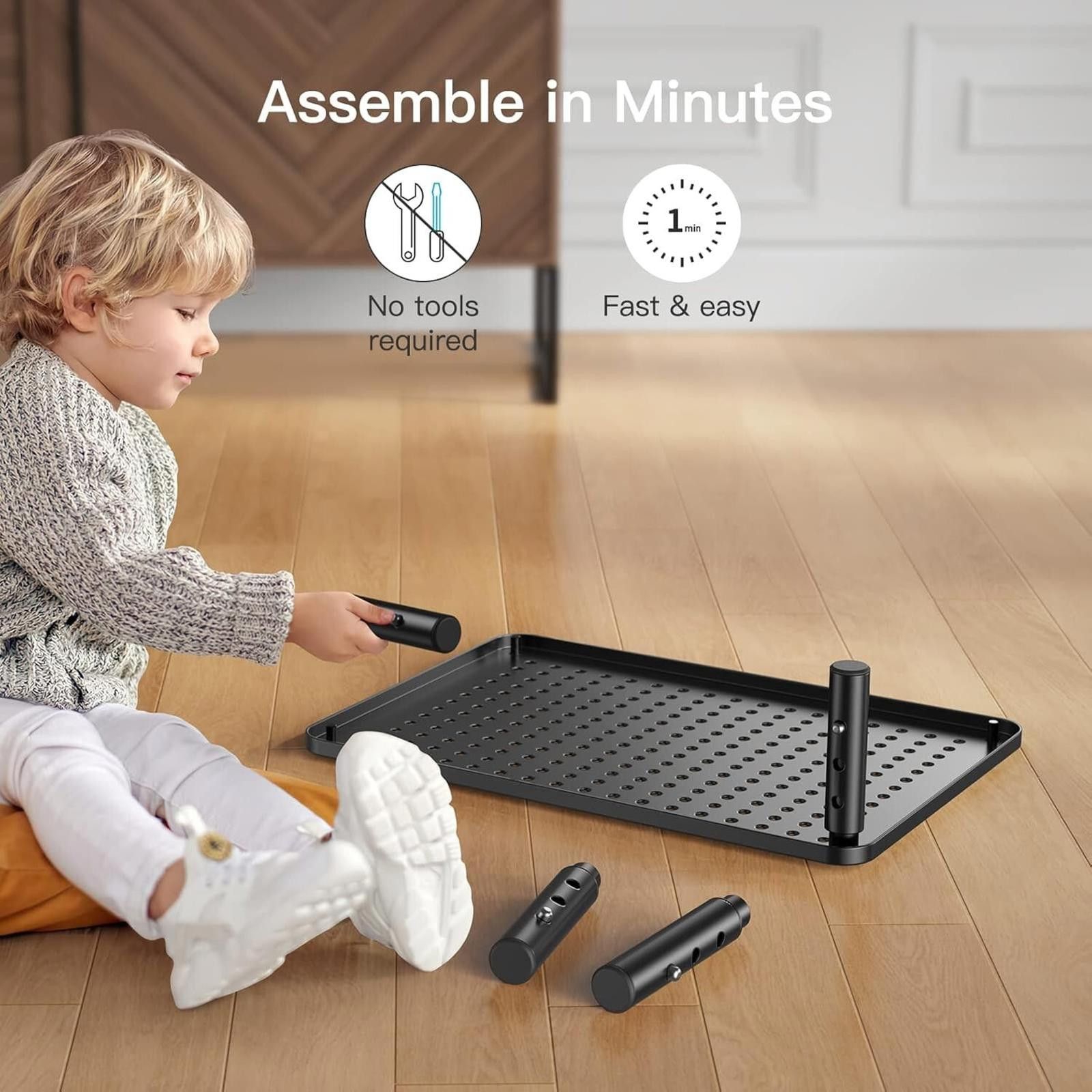 Designer Monitor Stand Riser 3 Height Adjustable W/Airflow Size ONE SIZE - 7 Thumbnail