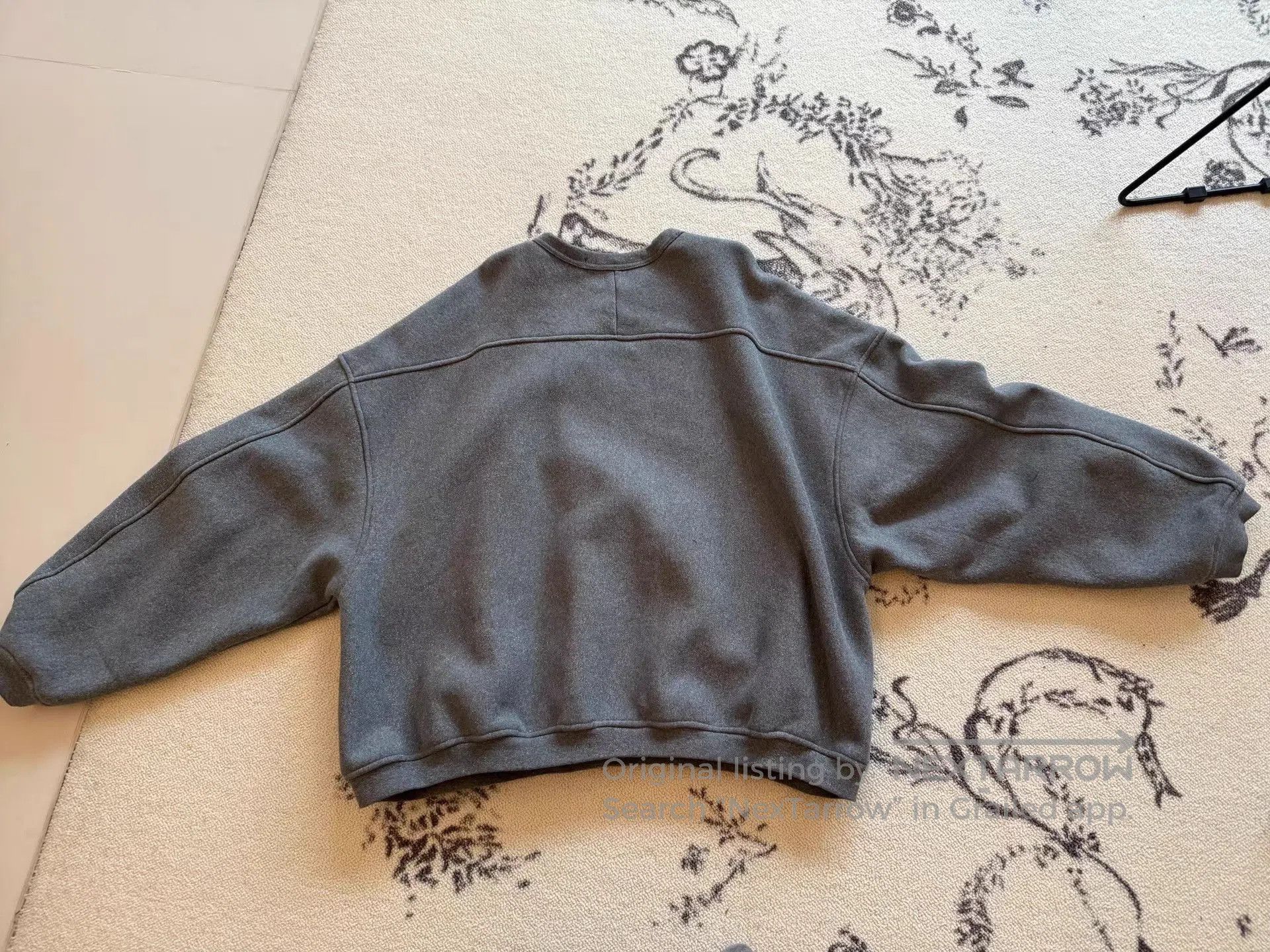Alexander Wang Gray Oversized Crewneck Sweatshirt XL. Size US XL / EU 56 / 4 - 4 Thumbnail