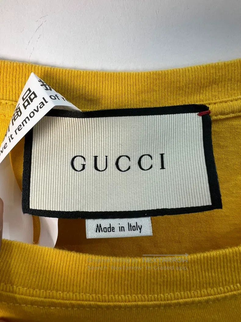Gucci Gucci Yellow mirror logo short-sleeved T-shirt Size US S / EU 44-46 / 1 - 3 Thumbnail