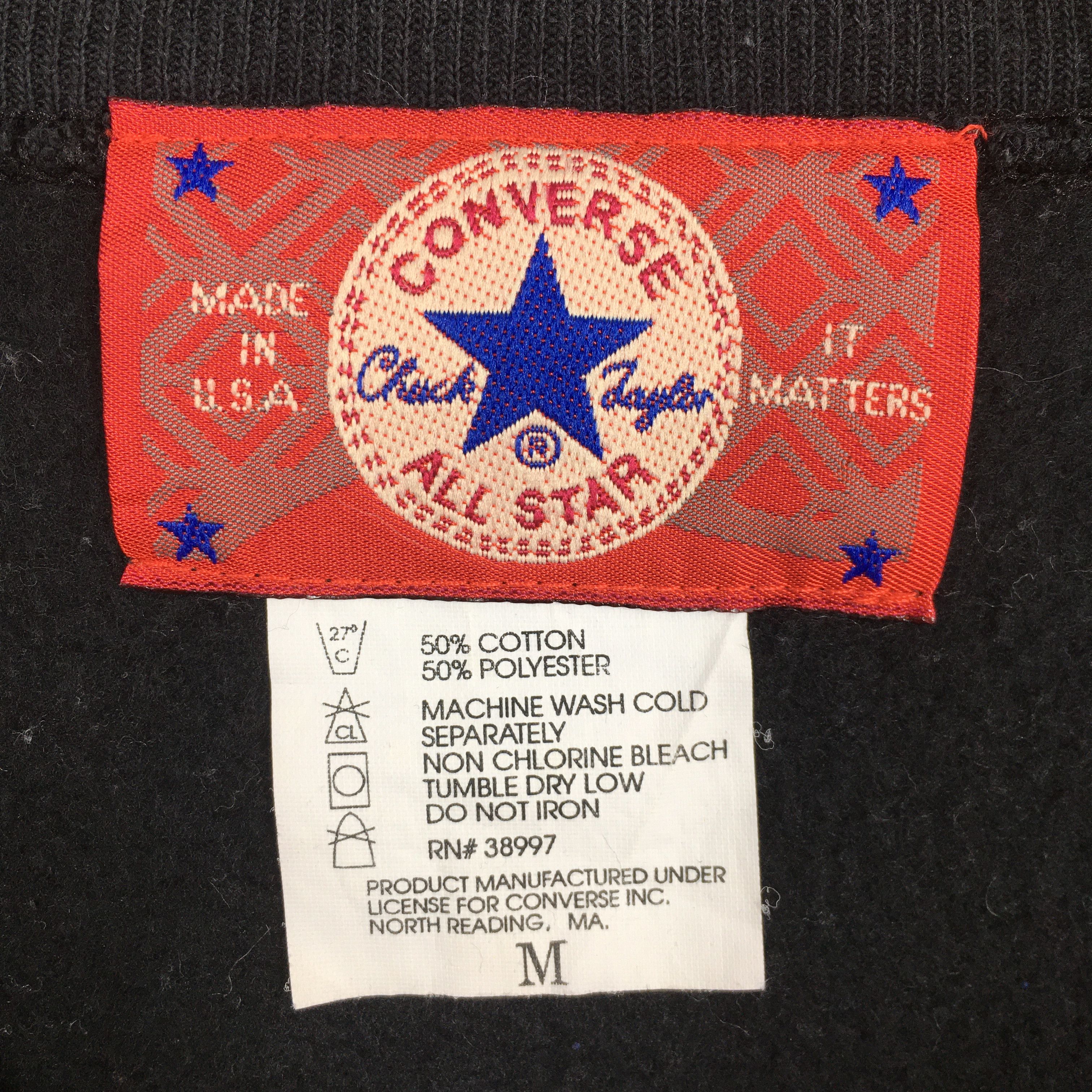 Converse × Vintage Vintage 90s Converse All Star Sweater Medium Size US M / EU 48-50 / 2 - 6 Thumbnail