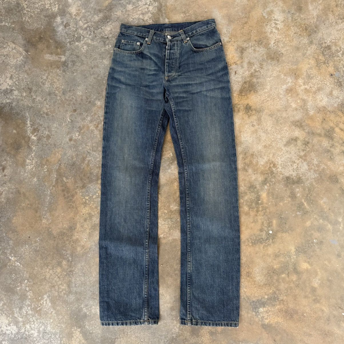 Helmut Lang Vintage Helmut Lang Relaxed Cut Dark Denim Size US 27 - 1 Thumbnail