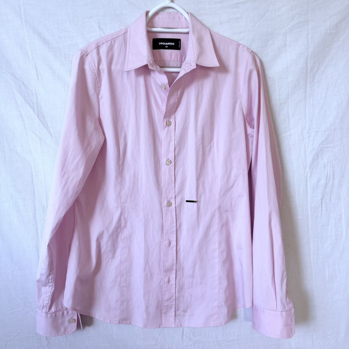 Dsquared2 Dsquared2 Women Pink Button Up Shirt Logo Plaque Italy Made Size XL / US 12-14 / IT 48-50 - 3 Thumbnail