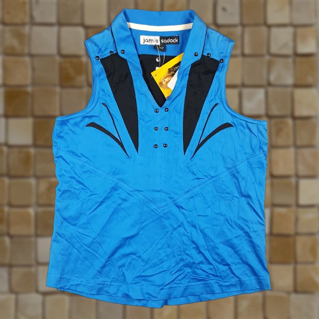 Vintage VINTAGE Golf Tank Top Shirt PS Jamie Sadock Blue 90s Retro Outdoor Sports Women Petite Small P T Shirt Size S / US 4 / IT 40 - 1 Thumbnail