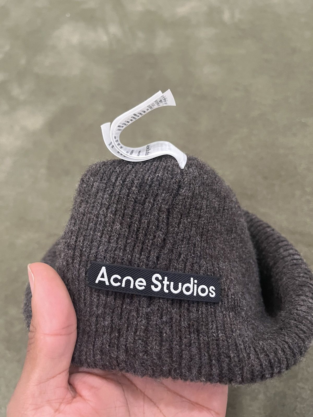 Acne Studios Acne studios grey brown ribbed beanie Size ONE SIZE - 5 Thumbnail