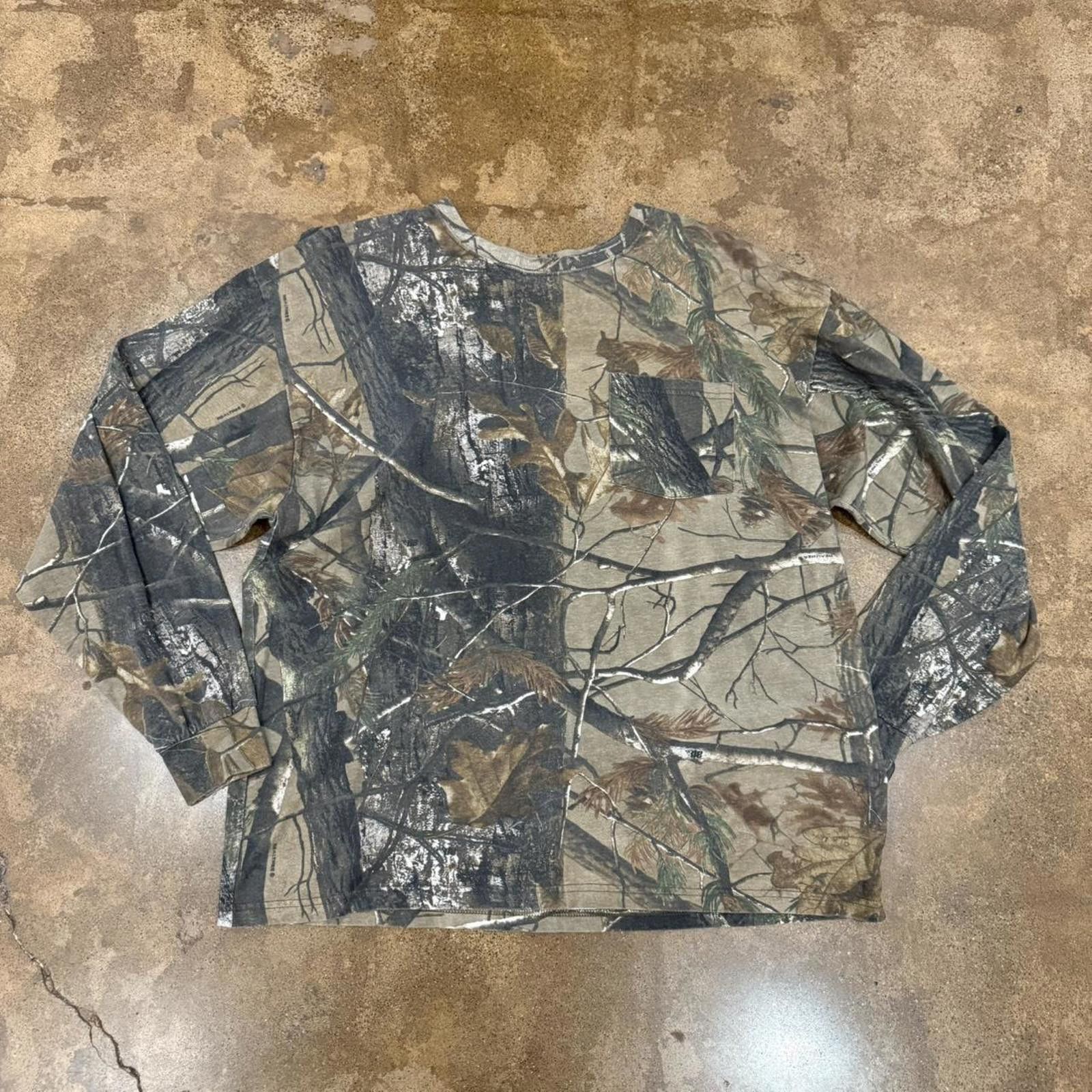 Jerzees Jerzees Camo Long Sleeve Pocket Tee Size US XL / EU 56 / 4 - 2 Thumbnail