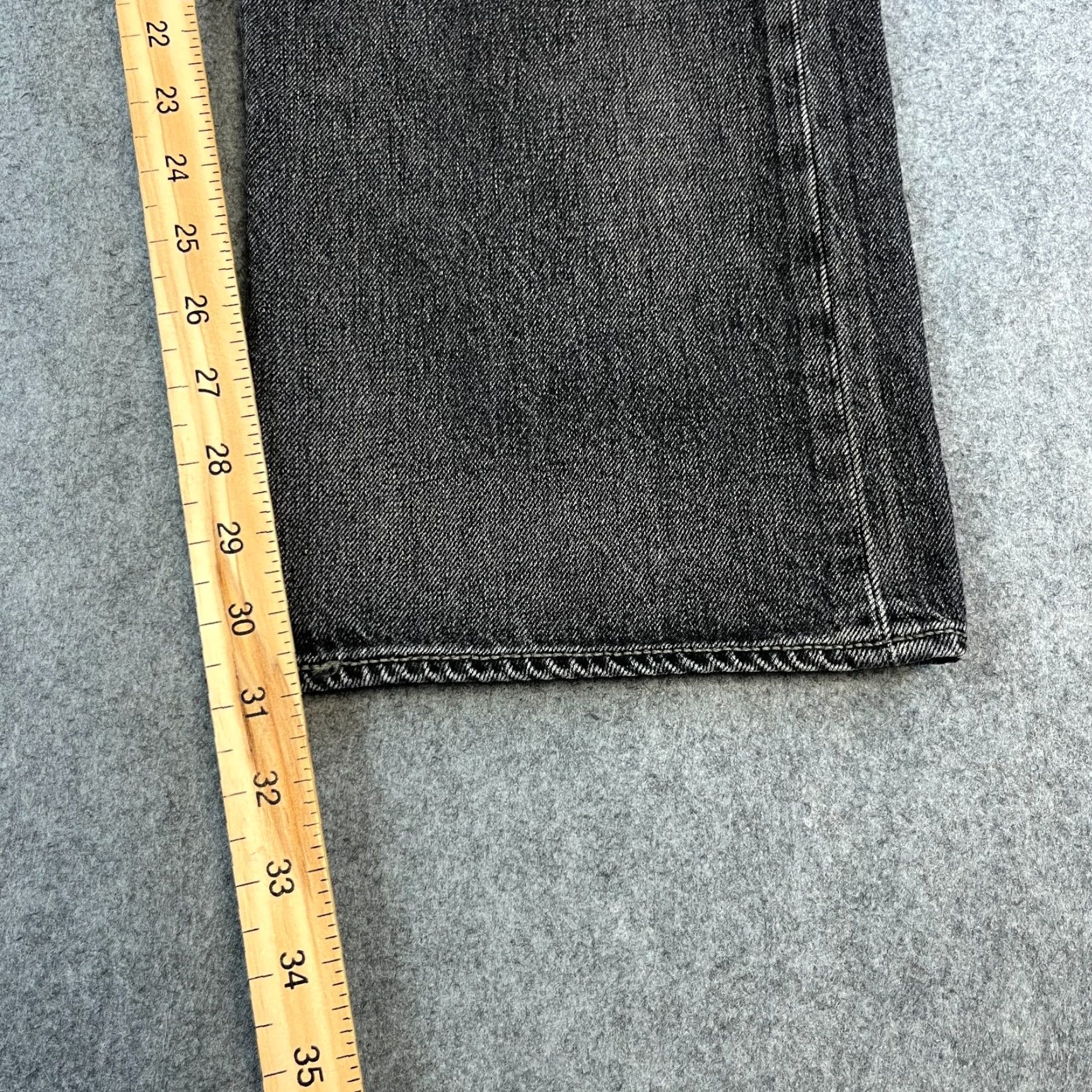 Levi's Levi's 501 Jeans Mens Regular Straight 38 32 Dark Grey Cotton Button Fly Denim 5-Pocket Design Size US 38 / EU 54 - 4 Thumbnail