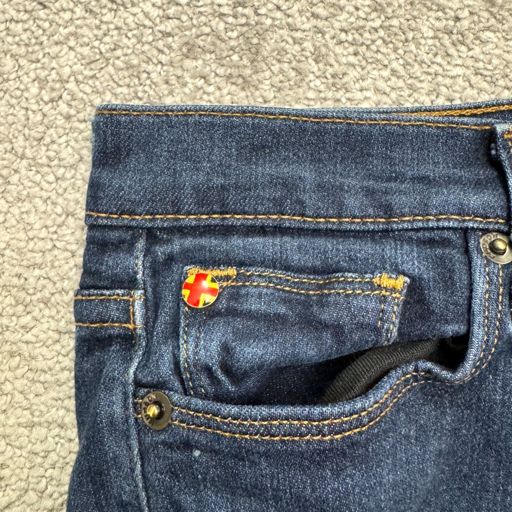 Hudson VINTAGE Hudson Women's Skinny Jeans 26 Dark Wash Cotton Blend Casual Slim Fit Mid Rise 28" Inseam Blue Girl Size 26" / US 2 / IT 38 - 5 Thumbnail