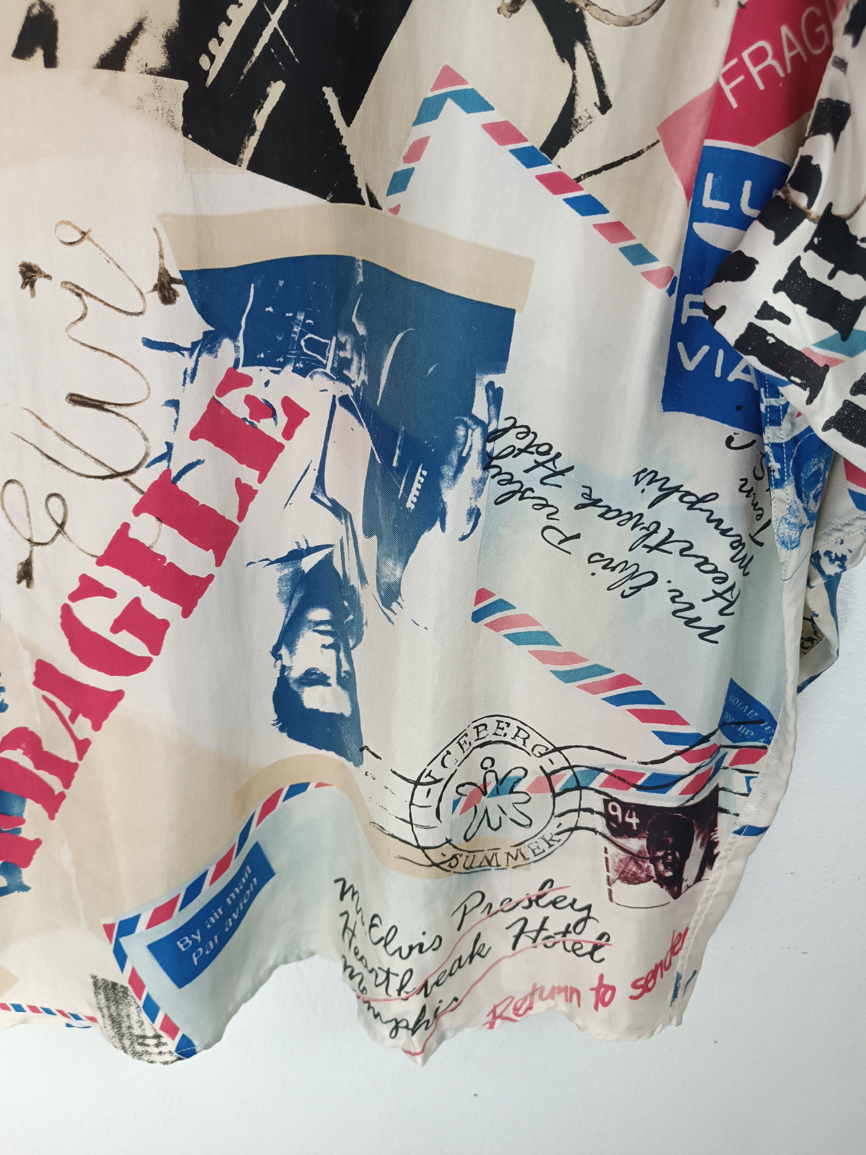 Iceberg RARE🔥VINTAGE 90'S ELVIS PRESLEY ICEBERG OVP SHIRTS Size US XL / EU 56 / 4 - 8 Thumbnail
