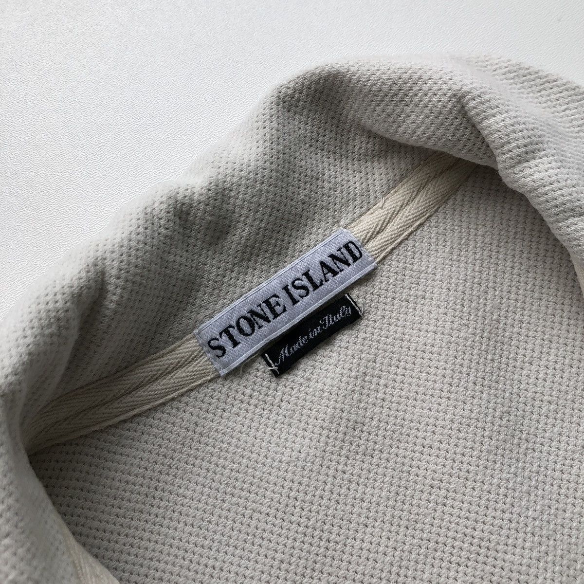 Stone Island Stone Island SS98 Vintage Logo Half Sweater White Archive Size US L / EU 52-54 / 3 - 10 Thumbnail