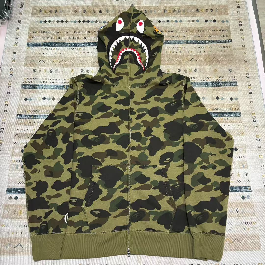 Bape BAPE CAMO SHARK FULL ZIP HOODIE Size US XL / EU 56 / 4 - 1 Thumbnail