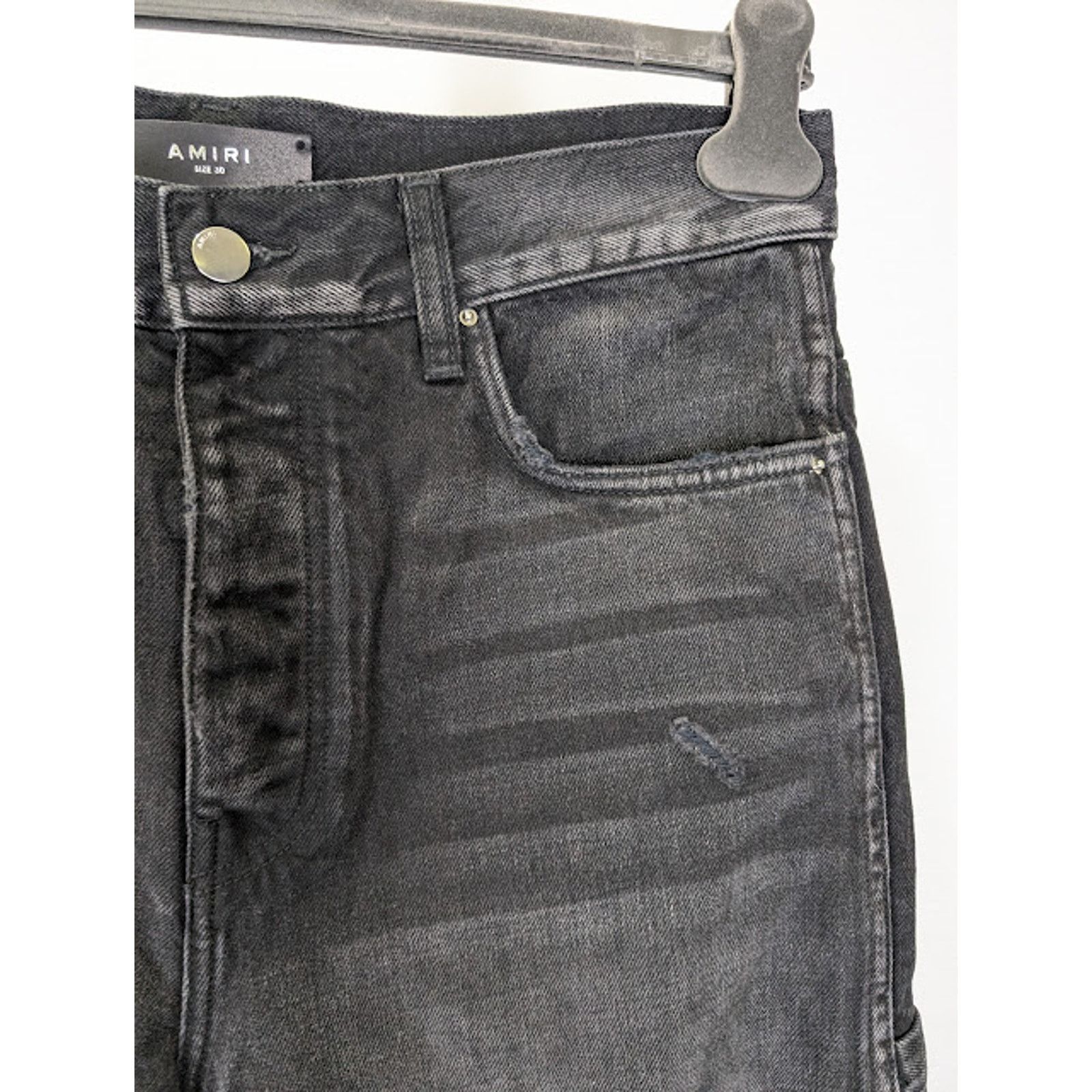 Amiri o1rshd1 Stack Workman Jeans in Aged Black Size US 32 / EU 48 - 10 Thumbnail