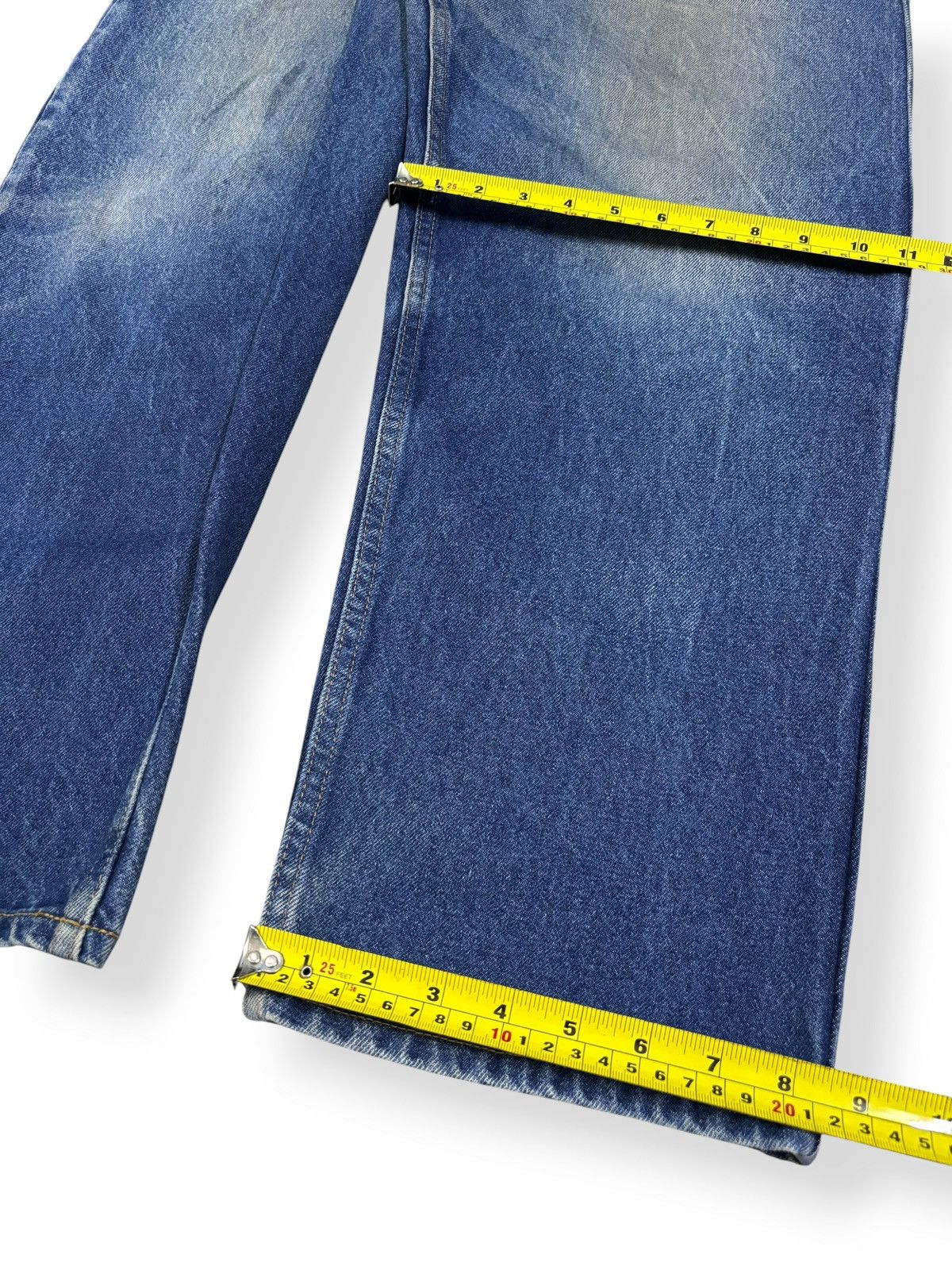 Other Y2K Prison Blues Dirt Mud Wash Loose Tapered Carpenter Jeans Size US 36 / EU 52 - 14 Thumbnail