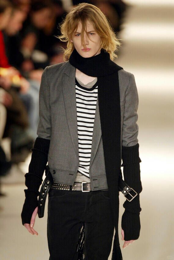 Dior × Hedi Slimane Hedi Slimane x Dior Homme wool arm warmers