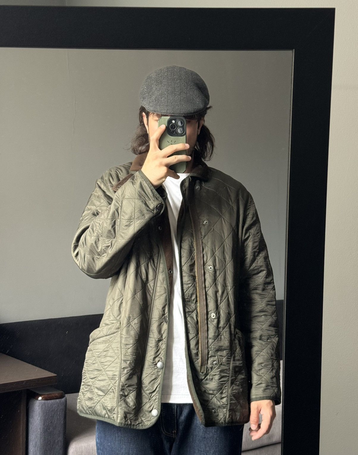 Barbour × Heritage Research × Vintage Barbour Polar Quilted jacket in Khaki green L Size US L / EU 52-54 / 3 - 1 Thumbnail