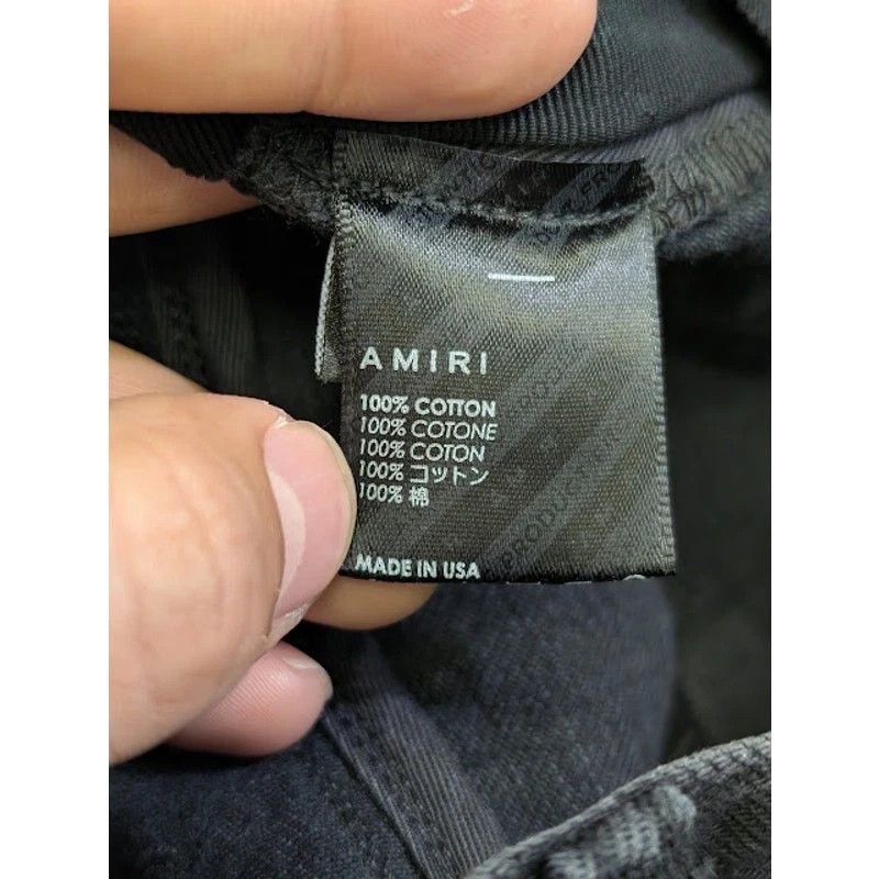 Amiri o1rshd1 Stack Straight Jeans in Faded Black Size US 30 / EU 46 - 18 Thumbnail