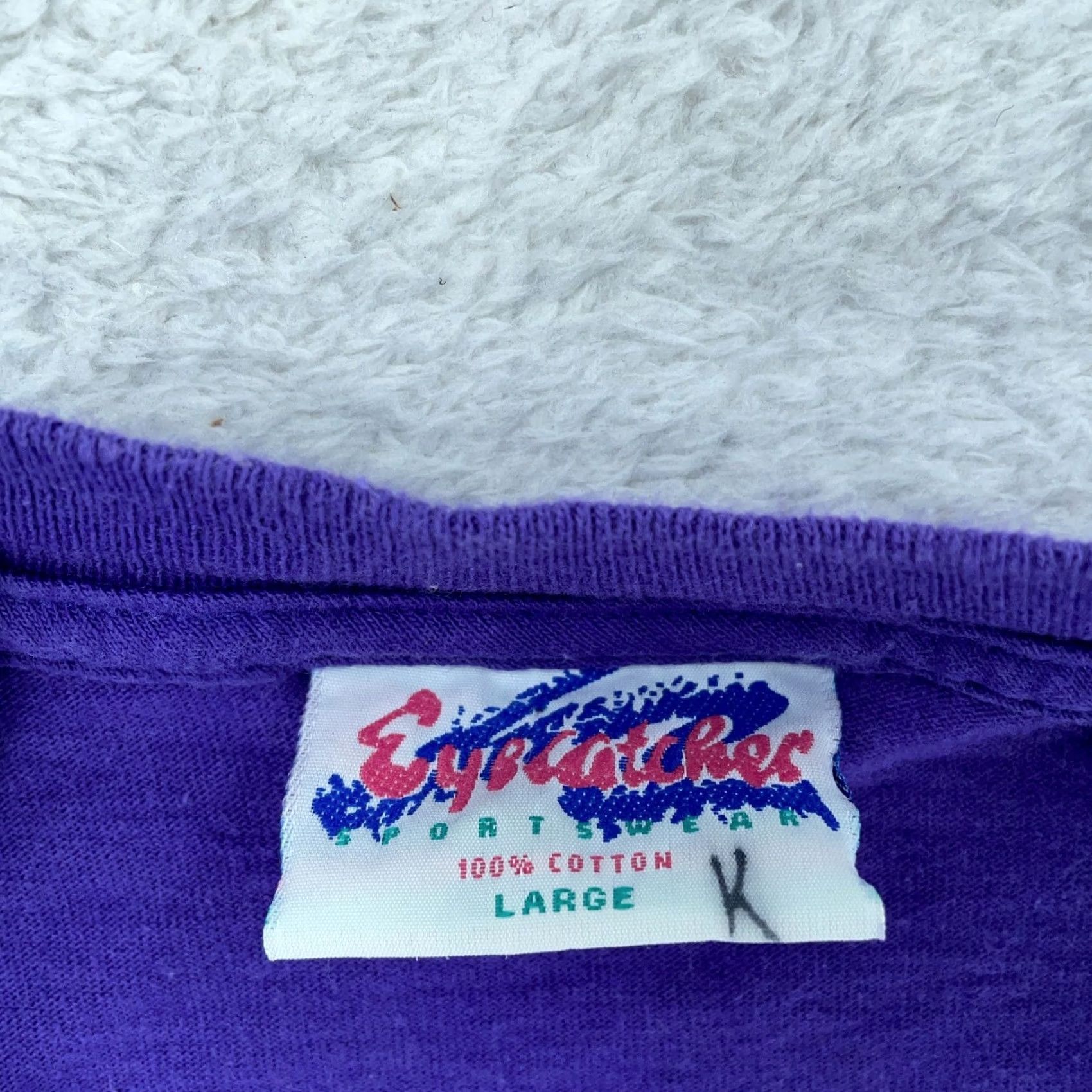 Vintage VINTAGE Eyecatcher Florida Seaworld Artwork T-Shirt Mens Large Purple Lightweight Short Sleeve Crew Neck Beach Surf Skate Beachwear Apparel Shirts Size US L / EU 52-54 / 3 - 5 Thumbnail