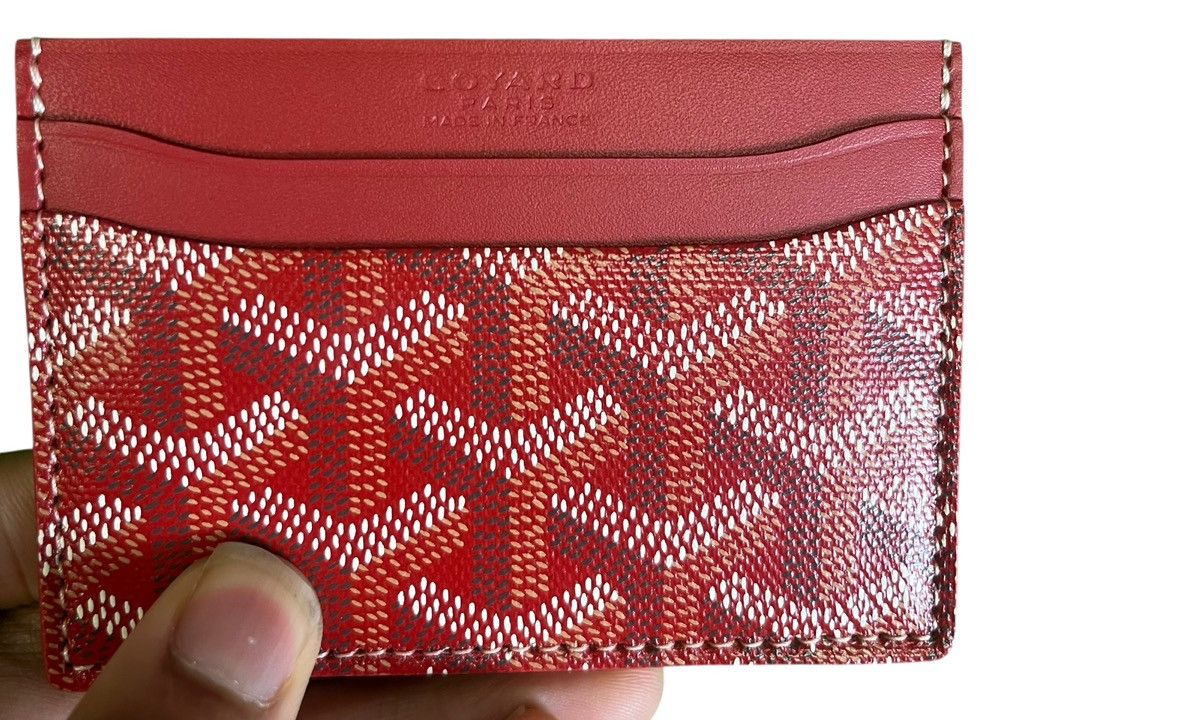 Goyard Goyard Saint Sulpice Red Card Holder Size ONE SIZE - 4 Thumbnail