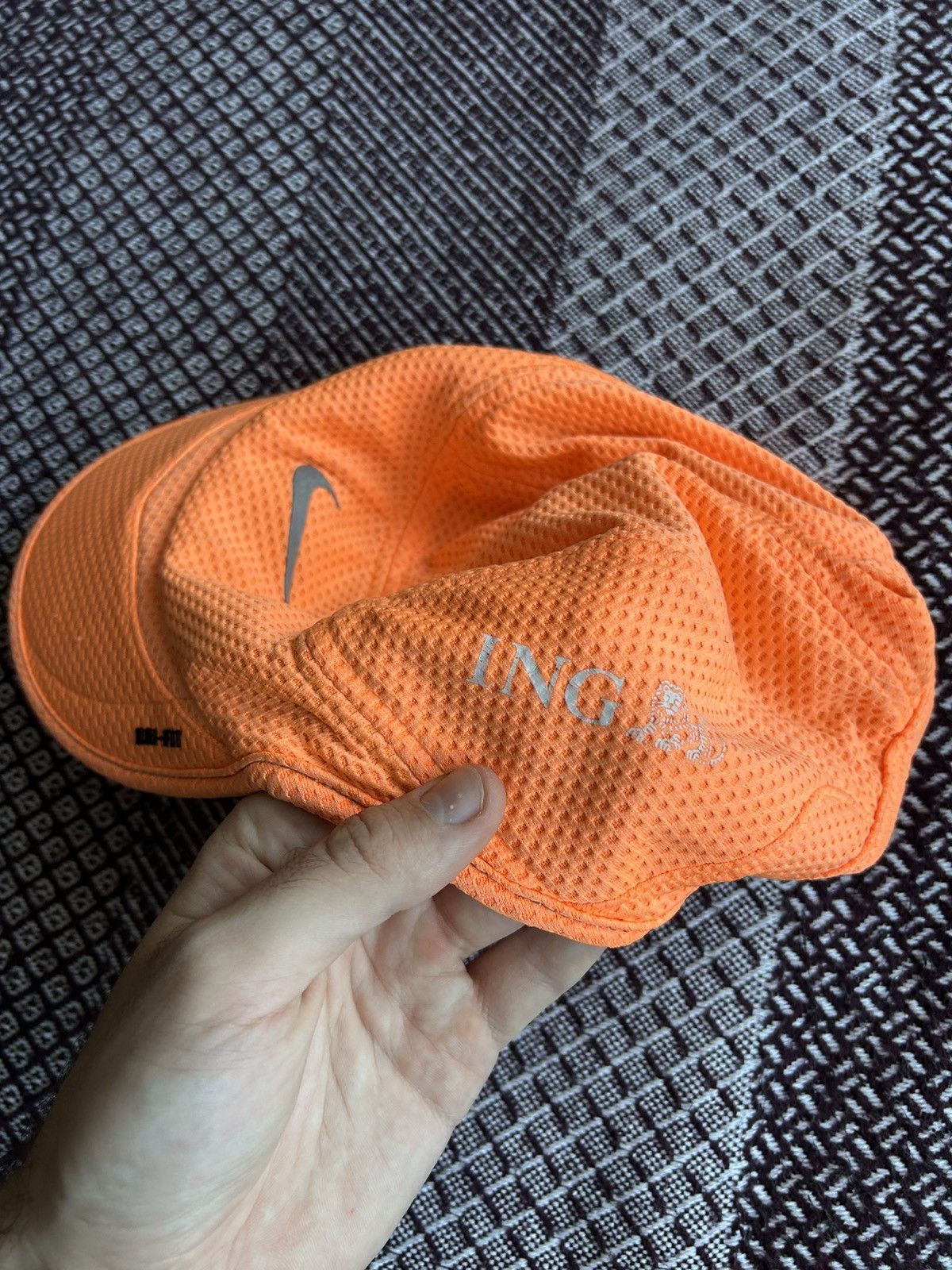 Nike Nike Dri-fit ING Cap Sportswear Orange Running Unisex Sz OS Size ONE SIZE - 3 Thumbnail