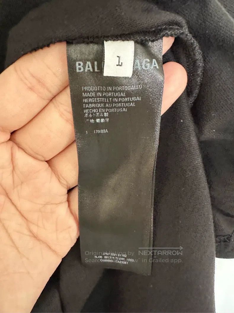Balenciaga Balenciaga Black crystal logo short-sleeve Size US S / EU 44-46 / 1 - 4 Thumbnail