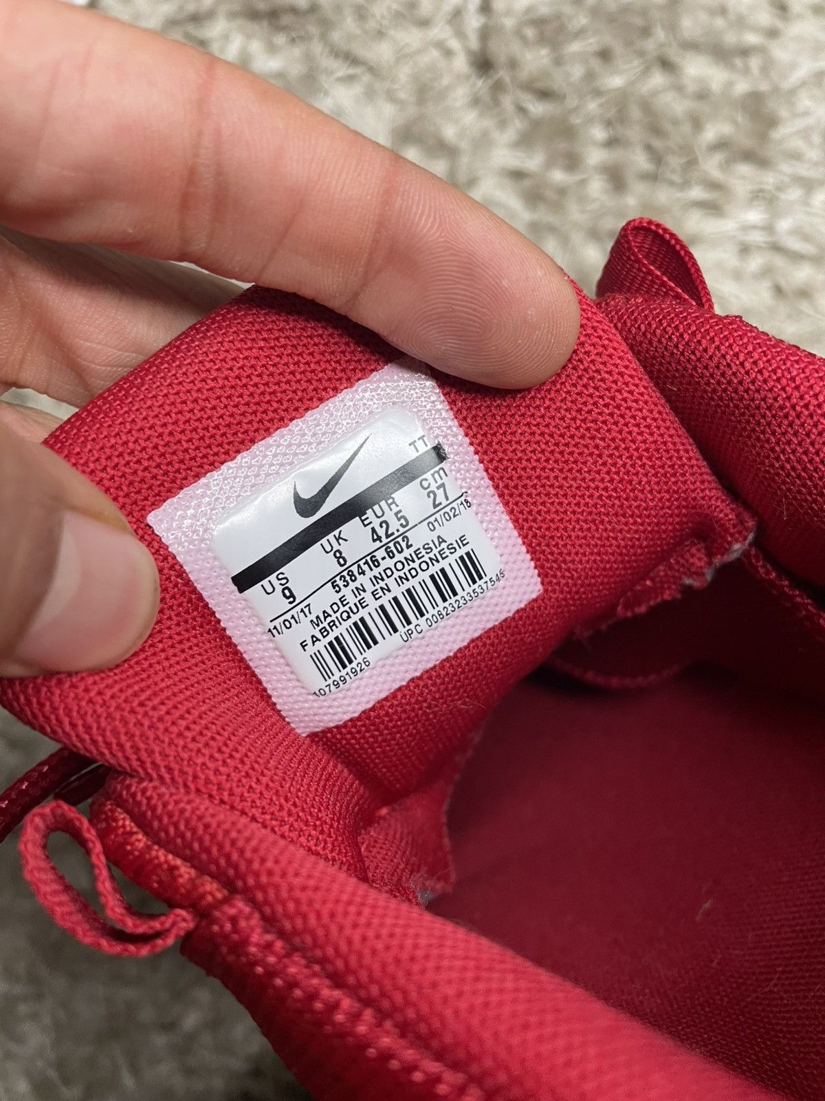 Nike Nike Air Max 95 Premium Gym Red Size US 9 / EU 42 - 10 Thumbnail