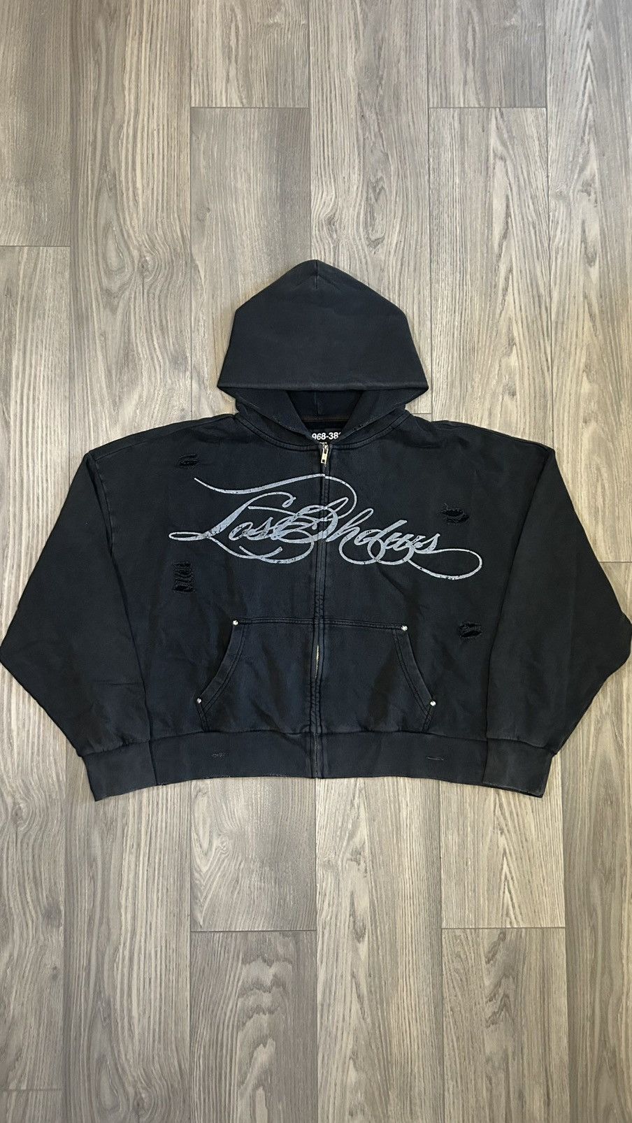 LOSTSHDWS LOSTSHDWS Distressed Script Hoodie (ComplexCon Exclusive) Size US S / EU 44-46 / 1 - 1 Thumbnail