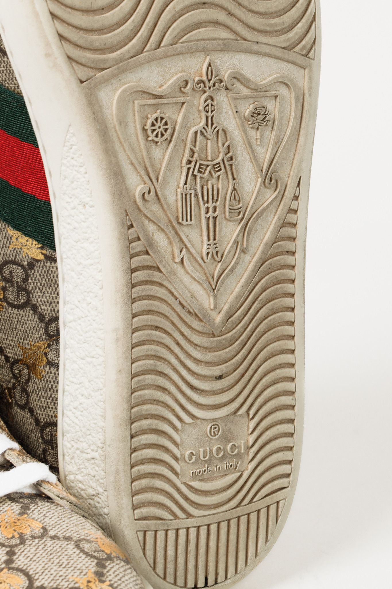 Gucci Gucci Womens Ace GG Logo Supreme Golden 'Bees' Trainers Size US 7 / IT 37 - 5 Thumbnail