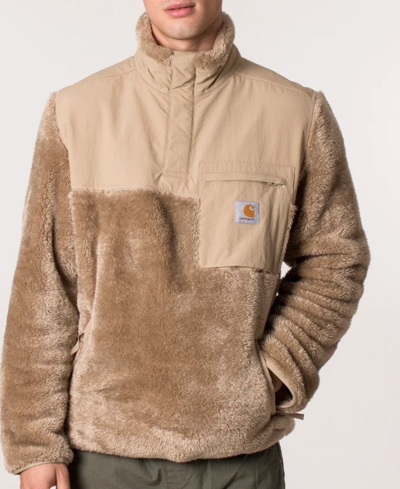Carhartt Wip Jackson Half Snap Sweatshirt - Ammonite Size US M / EU 48-50 / 2 - 1 Preview