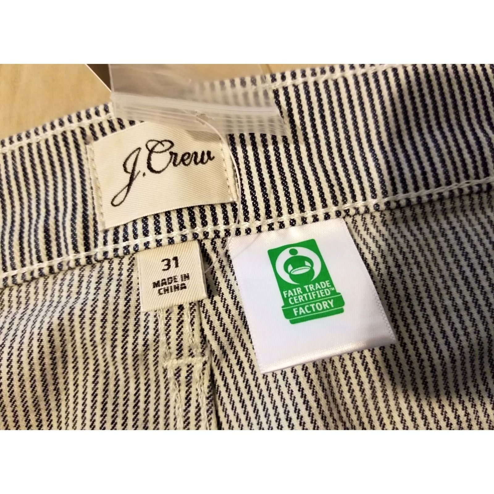 J.Crew J. Crew Grey Khaki Capri Dress Pants 31 Cotton Slack Trouser Womens New Size 24" / US 00 / IT 34 - 6 Thumbnail