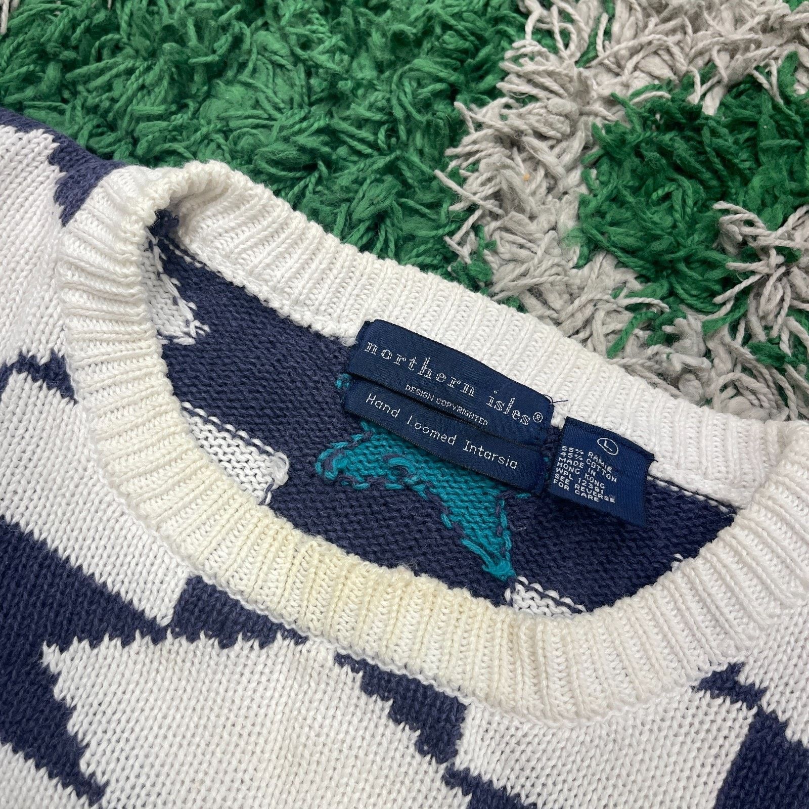 Northern Isles vintage Northern Isles Hand Loomed Intarsia Sweater Large Size US L / EU 52-54 / 3 - 4 Thumbnail