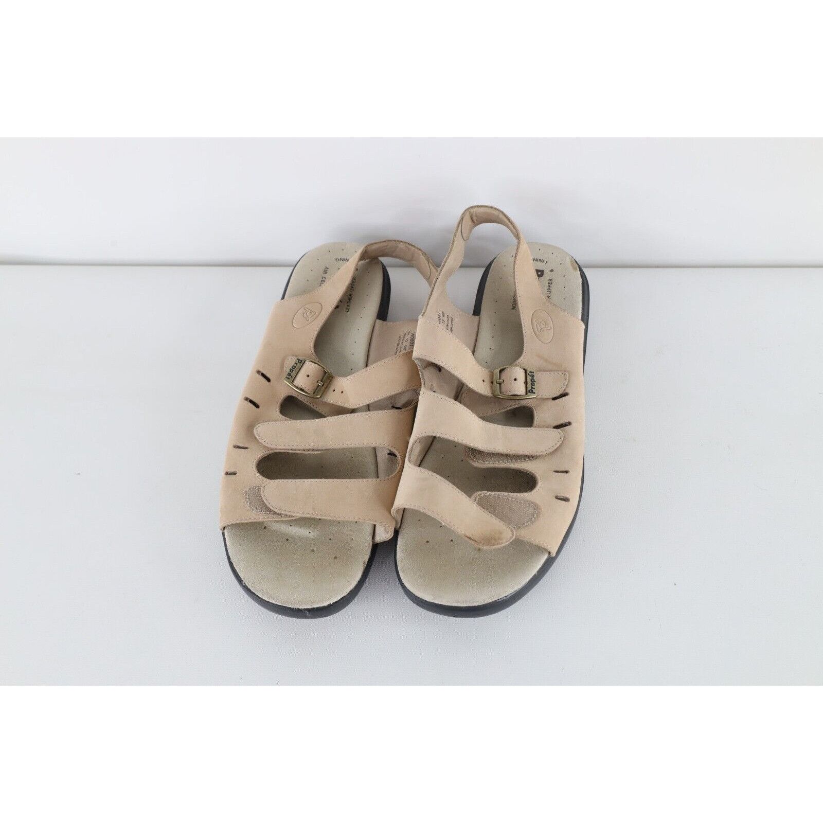Vintage Propet Mens Suede Leather Cushion Strap Fisherman Sandals Size US 13 / EU 46 - 2 Thumbnail