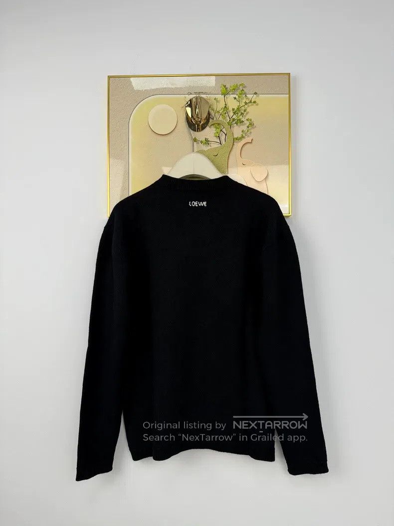 Loewe Loewe Wool Jacquard Crewneck Knit Sweater Size S / US 4 / IT 40 - 2 Thumbnail