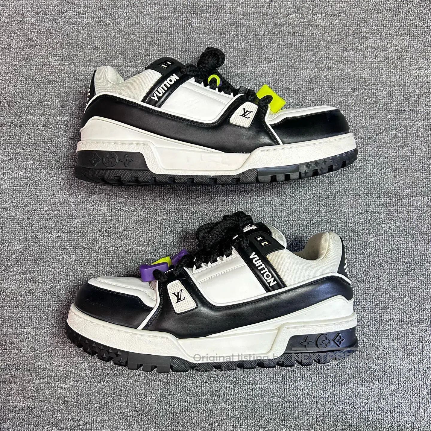 Louis Vuitton louis vuitton lv trainer maxi black white. Size US 9 / EU 42 - 2 Thumbnail