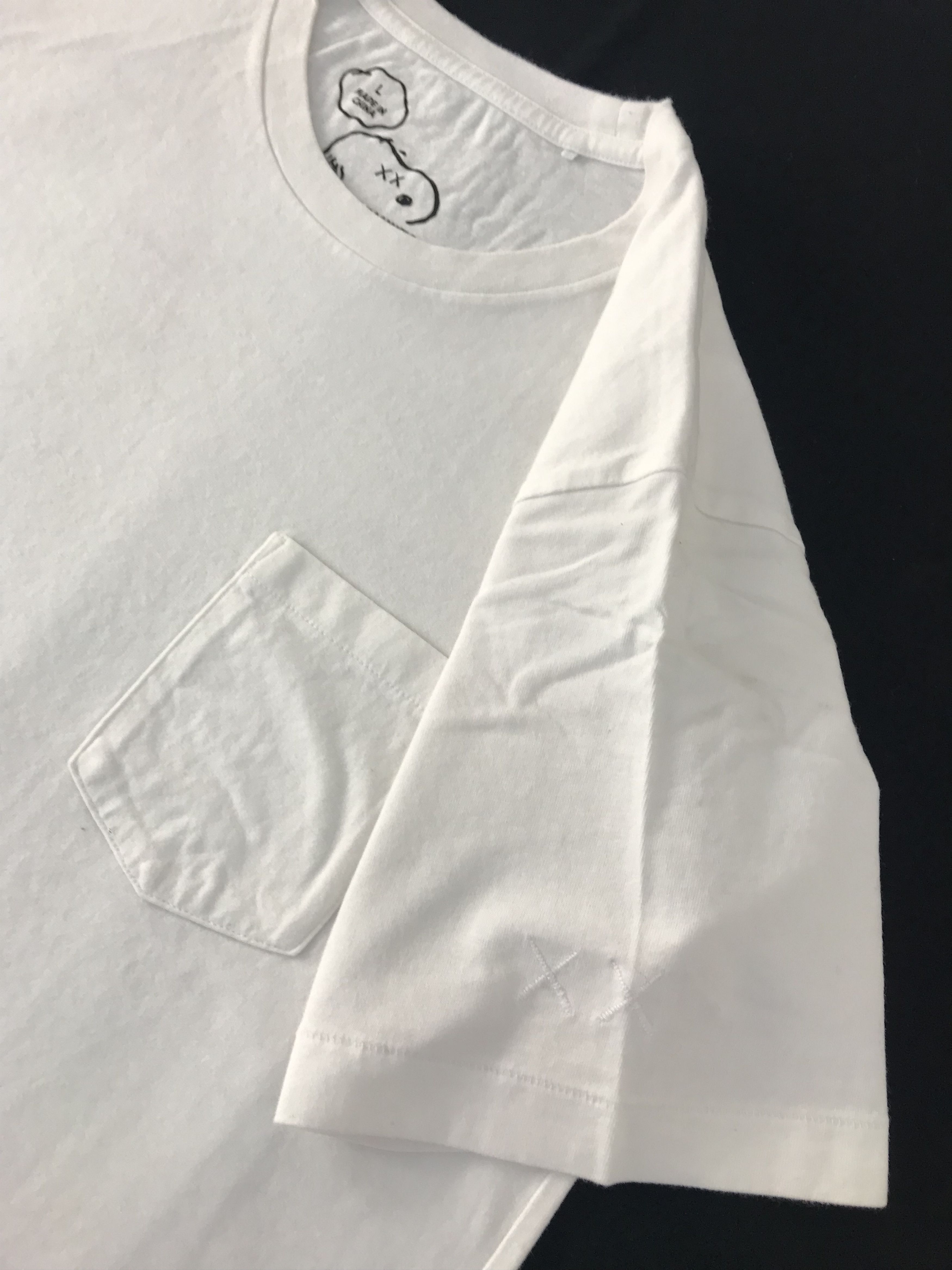Designer × Kaws Hype Peanuts X Kaws Single Pocket Printed Tee Size US M / EU 48-50 / 2 - 4 Thumbnail