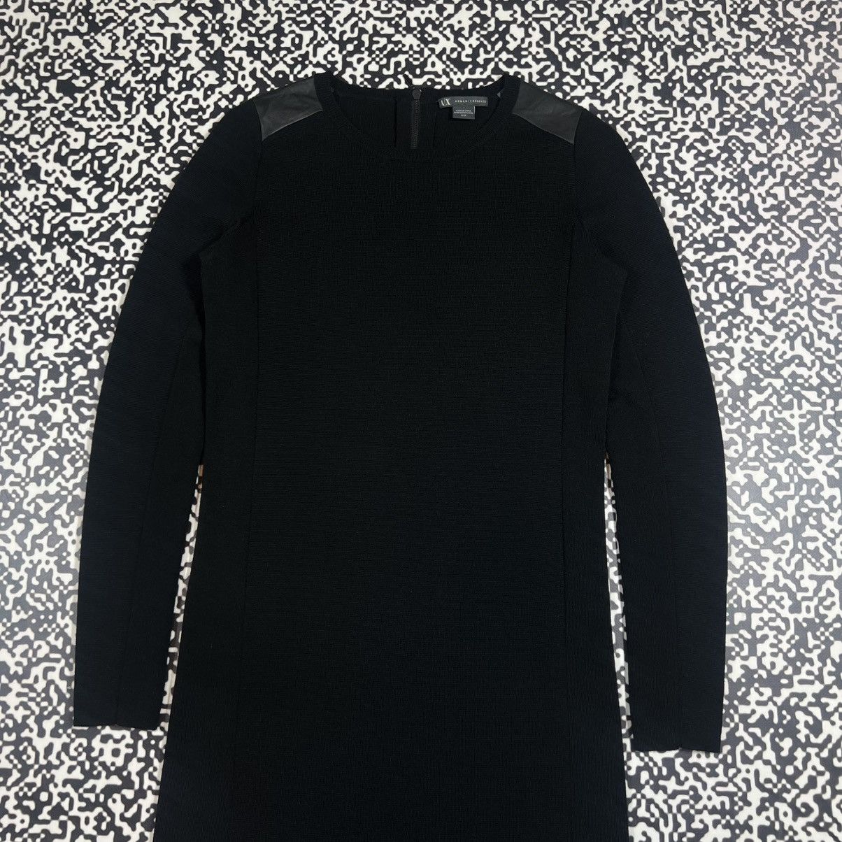 Armani Exchange Vintage Y2K Armani Exchange Wool Midi Dress Casual Style Size M / US 6-8 / IT 42-44 - 4 Thumbnail