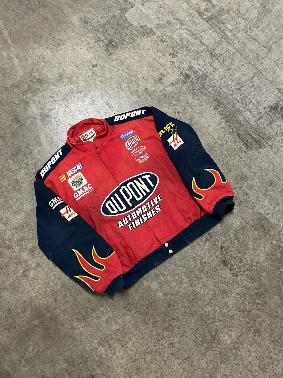 NASCAR × Vintage NASCAR vintage flame jacket streetwear hype rare Size US XL / EU 56 / 4 - 1 Thumbnail