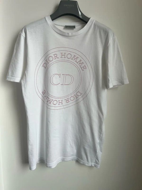 Dior Dior White Cotton Short Sleeve T-Shirt 0089 Size XS / US 0-2 / IT 36-38 - 1 Thumbnail