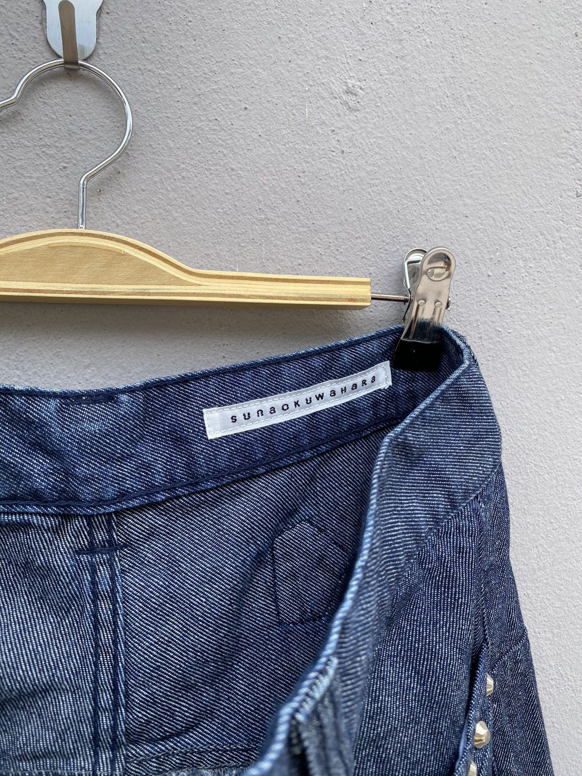 Issey Miyake SUNAO KUWAHARA by Issey Miyake Cargos Studded Indigo Jeans Size US 34 / EU 50 - 4 Thumbnail