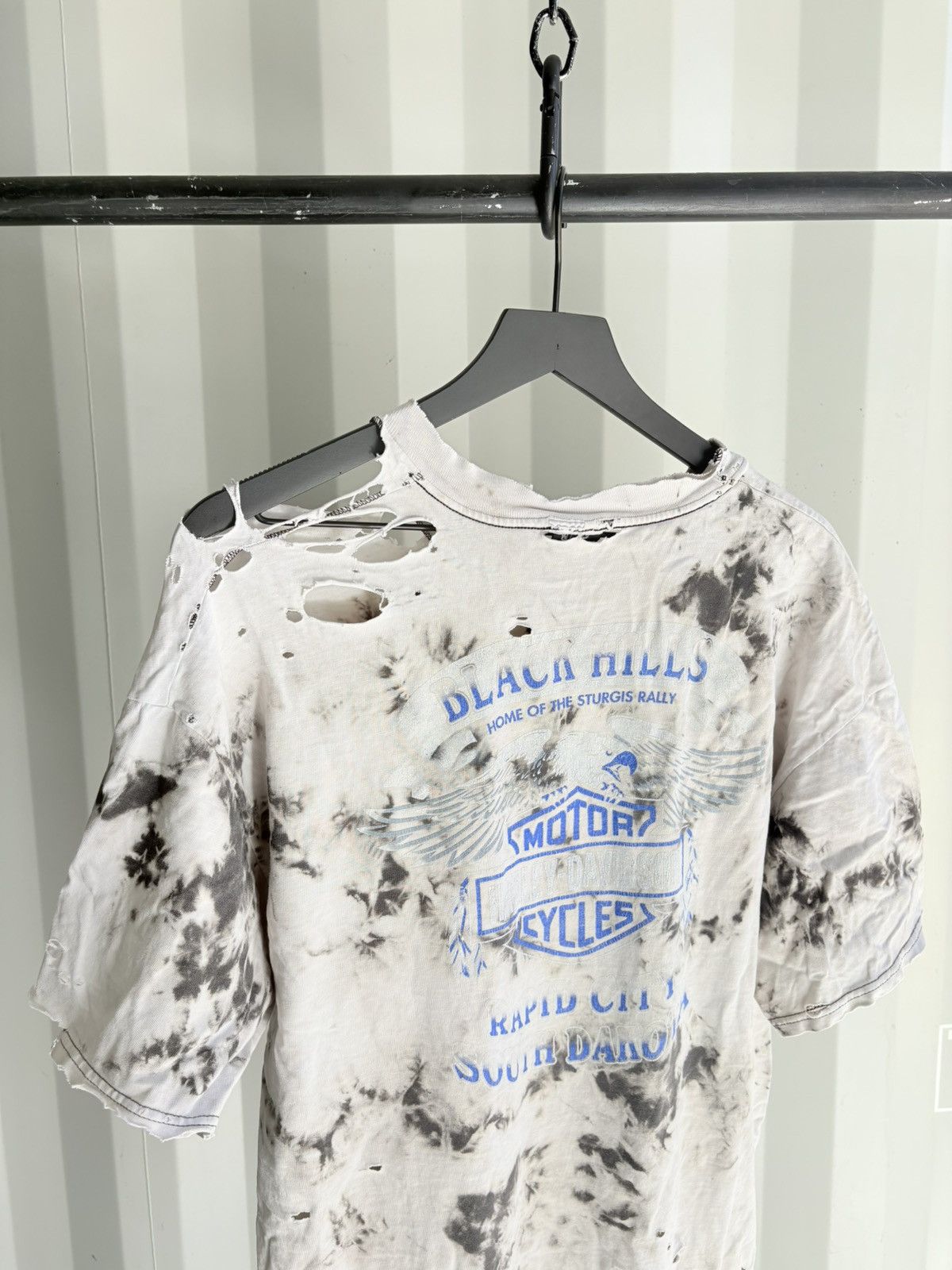 Harley Davidson Thrashed Sun Faded Shirt Distressed Band Tee Erd grunge Size US XL / EU 56 / 4 - 7 Thumbnail