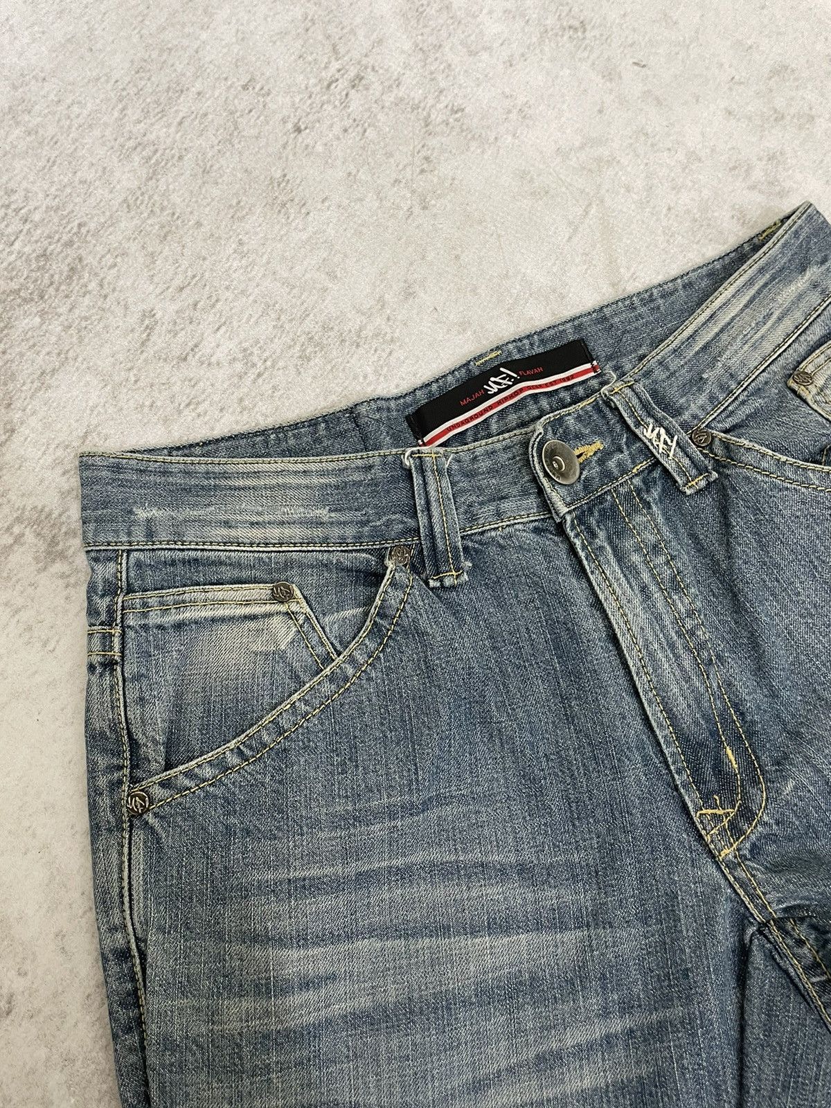 Hysteric Glamour 2000s Majahflafah patchwork Denim y2k style Size US 30 / EU 46 - 7 Thumbnail