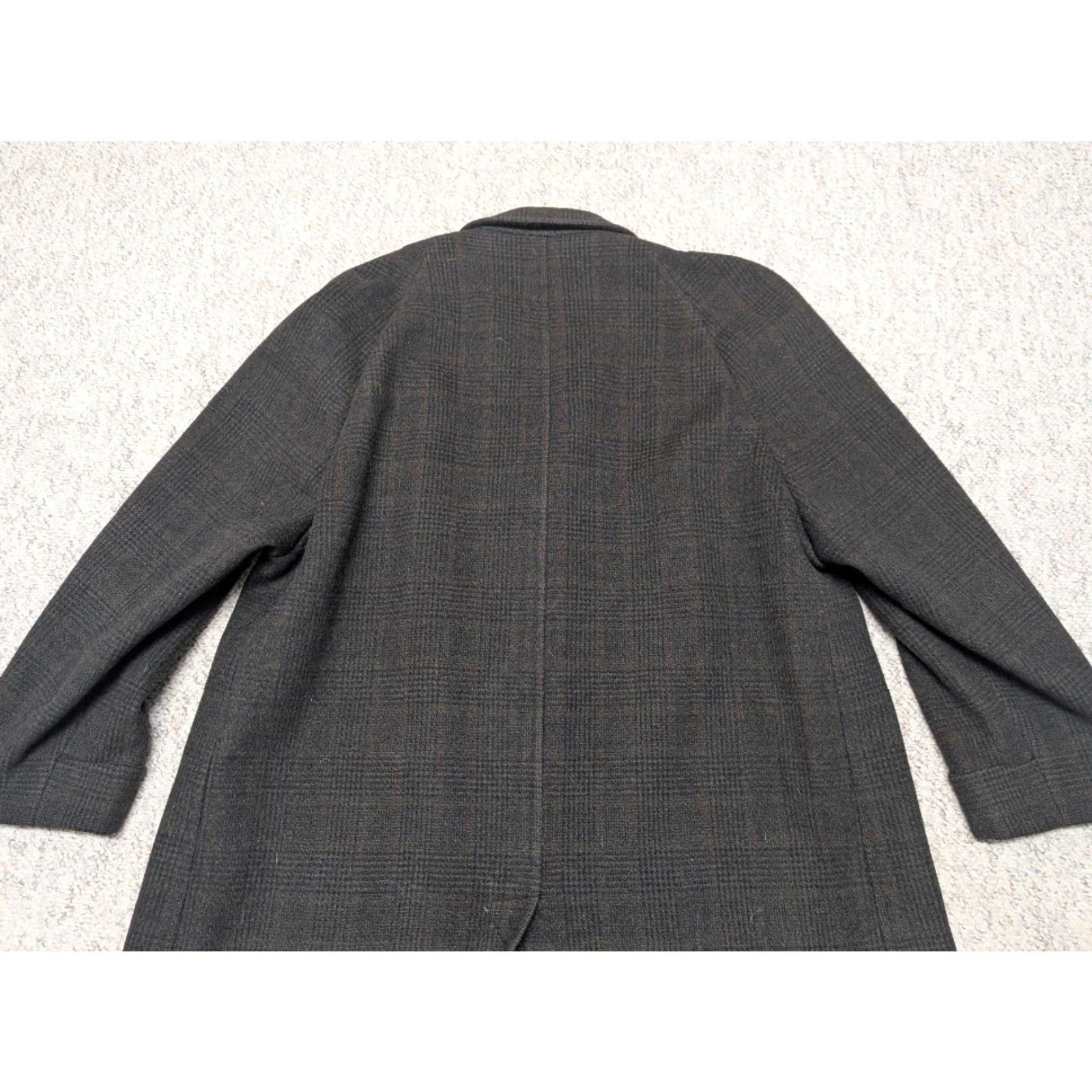 Hart Schaffner Marx VINTAGE USA made 1950s OVERCOAT Hart Schaffner Marx WOOL brown plaid 2XL Coat Men 48 Long Tuscan Velour Vintage Size US XXL / EU 58 / 5 - 3 Thumbnail