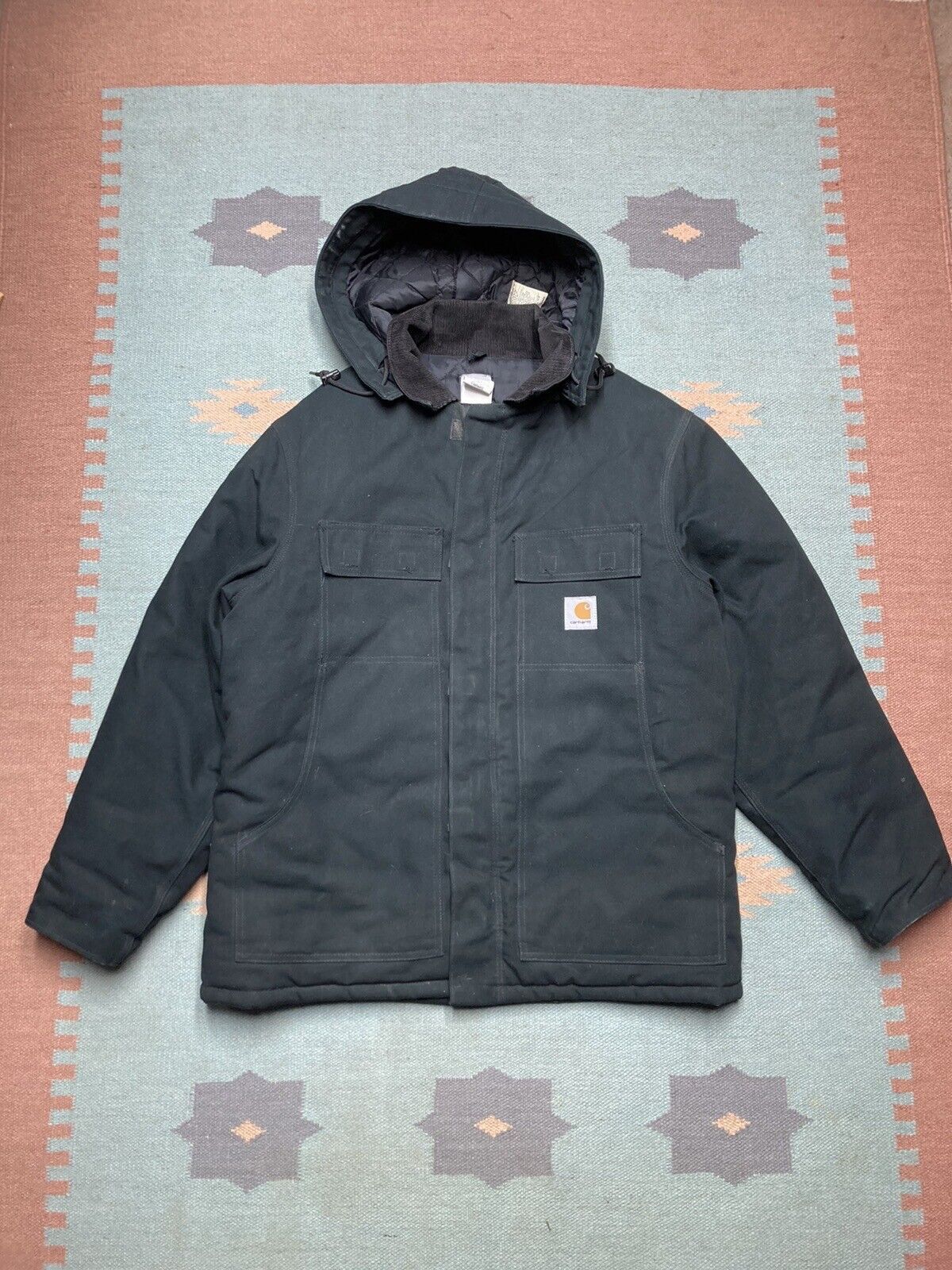 Carhartt Vintage Vintage carhartt work jacket removable hood 44 Reg Large Grailed