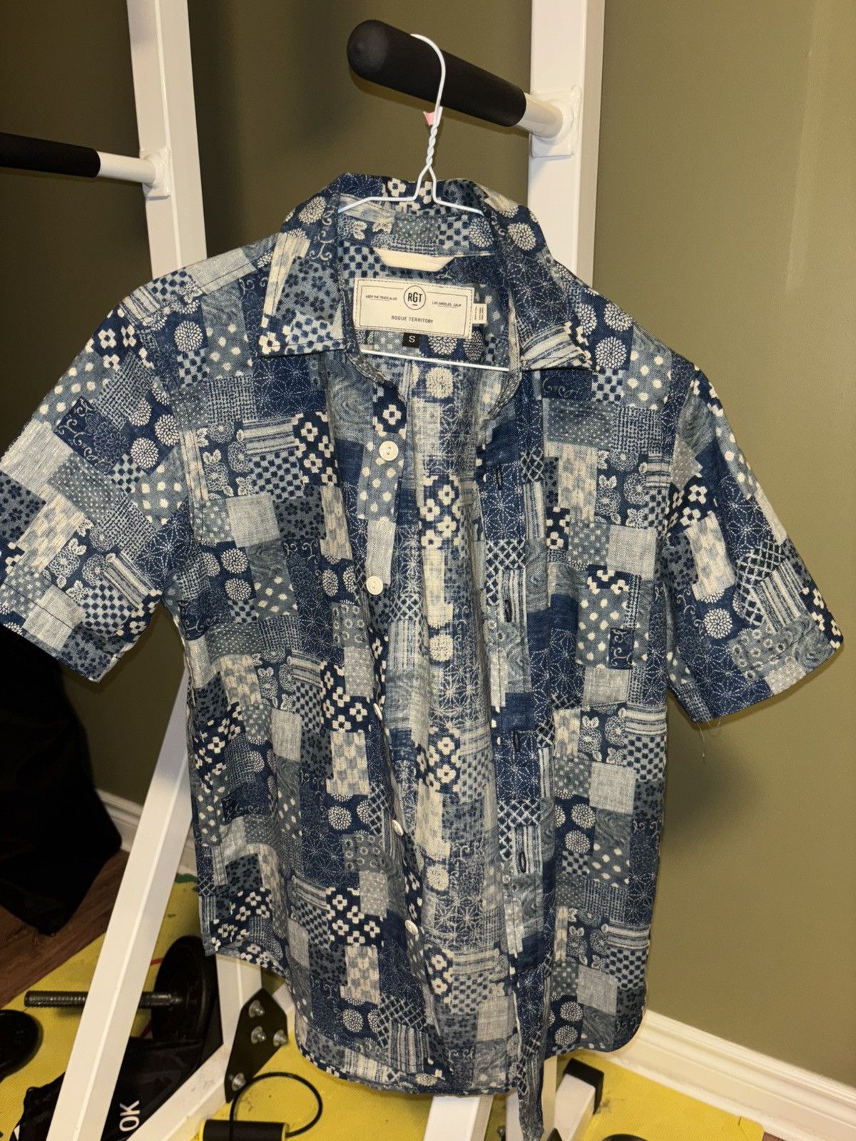 Rogue Territory Rogue Territory - Blue Bandana Button Up Shirt Size US S / EU 44-46 / 1 - 2 Thumbnail