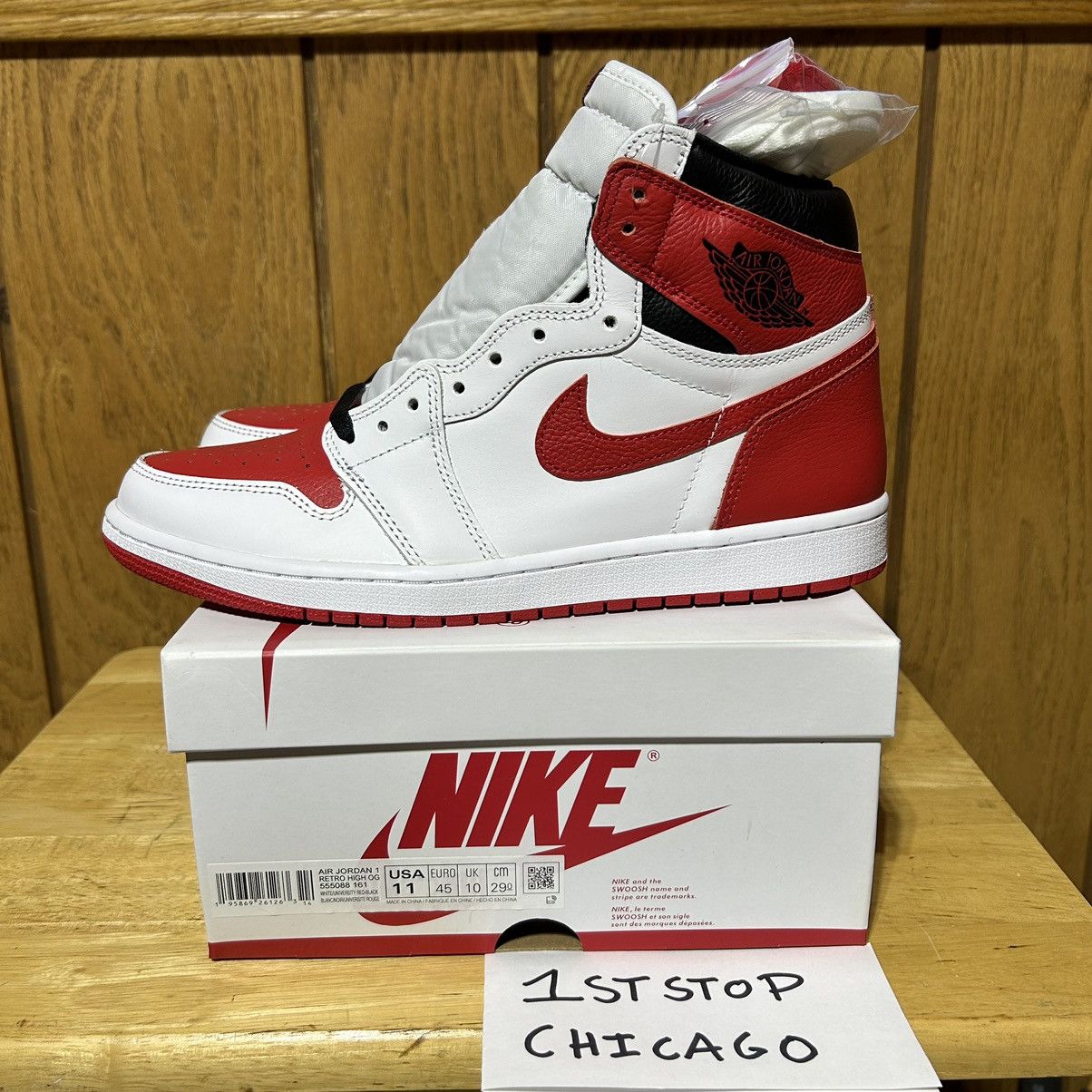 Designer × Jordan Brand × Nike Nike Air Jordan 1 Retro High Shoe Mens 11 Heritage NEW Size US 11 / EU 44 - 7 Thumbnail