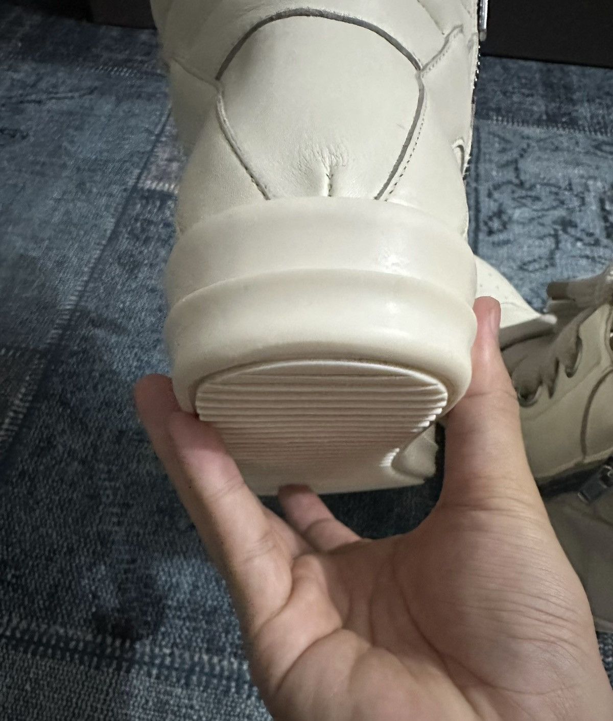 Rick Owens Rick Owens mainline, thick laces, inverted triangle Size US 10 / EU 43 - 6 Thumbnail
