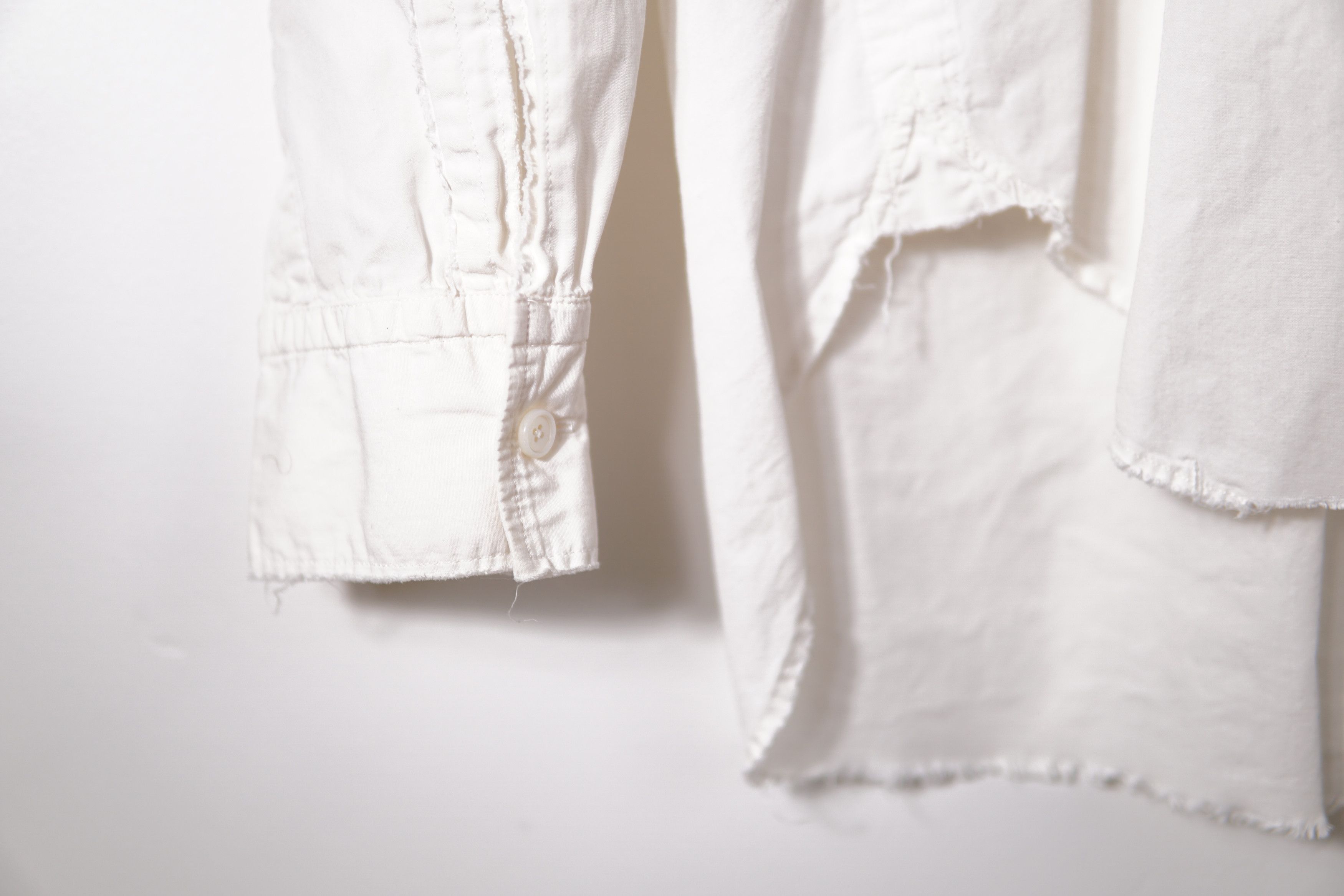 Takahiromiyashita The Soloist. FW15 Silk Blend Distressed Shirt Size US S / EU 44-46 / 1 - 2 Thumbnail