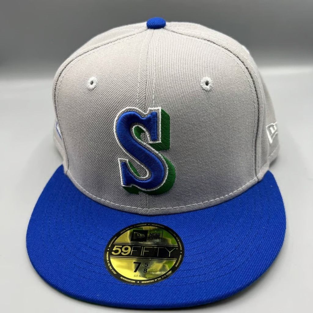 New Era Seattle Mariners Hat Men 7 5/8 59Fifty New Era Fitted Cap Size ONE SIZE - 2 Thumbnail
