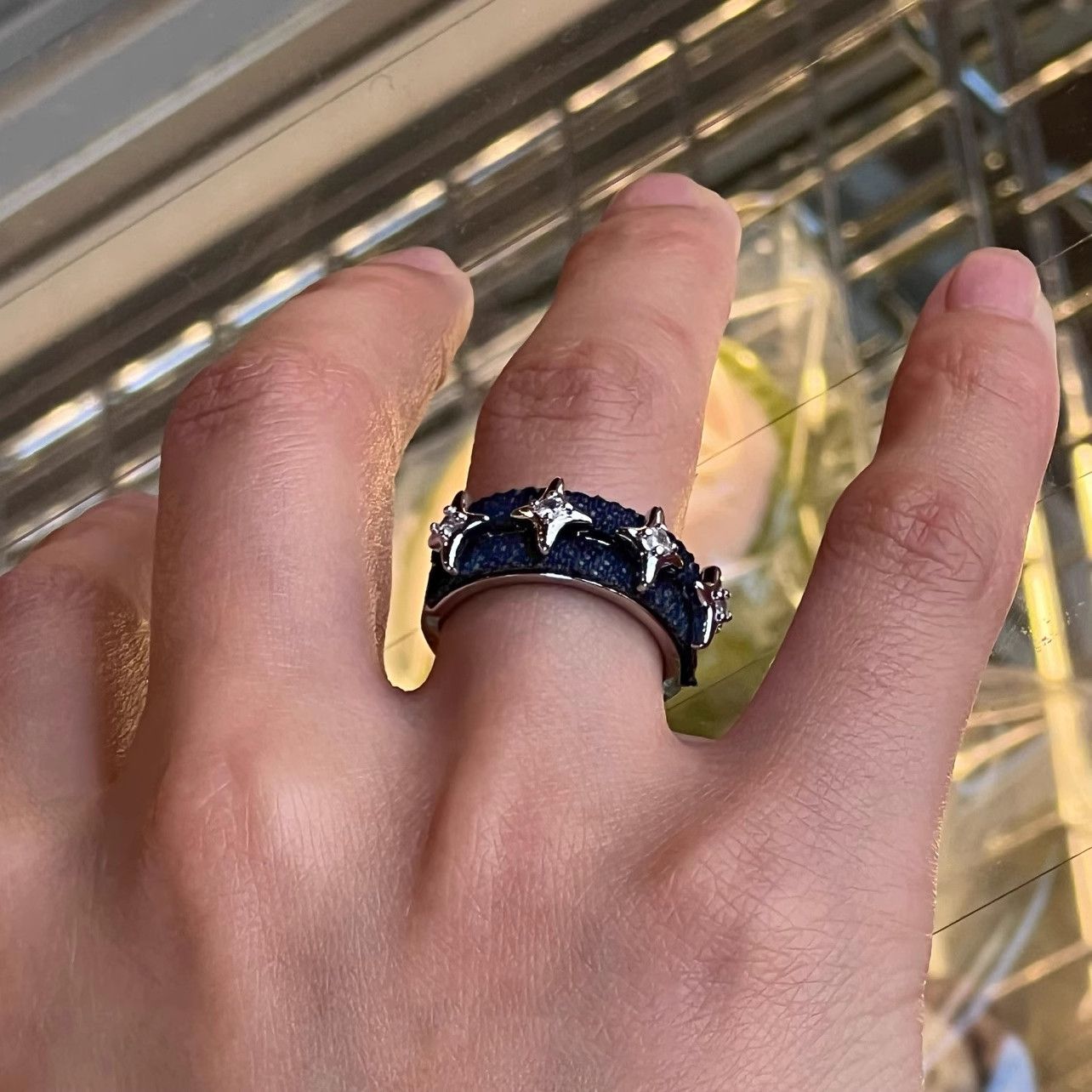 Jewelry Star Vibe Jewelry Rings Open Size Chrome Ring (Size 7-13) Size ONE SIZE - 4 Thumbnail